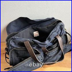 Filson 24-Hour Tin Cloth Briefcase Made in USA Very Rare Navy