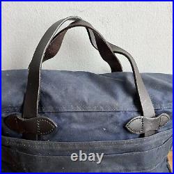 Filson 24-Hour Tin Cloth Briefcase Made in USA Very Rare Navy