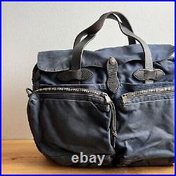 Filson 24-Hour Tin Cloth Briefcase Made in USA Very Rare Navy