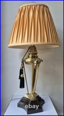 Frederick Cooper Vintage MCM Brass Goat Head Table Lamp 29 VERY Rare GORGEOUS