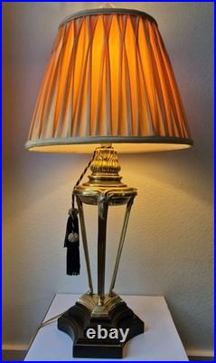 Frederick Cooper Vintage MCM Brass Goat Head Table Lamp 29 VERY Rare GORGEOUS