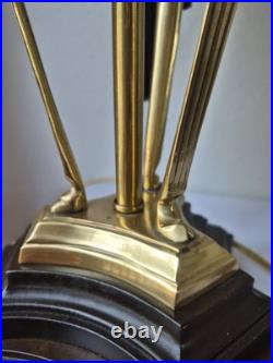 Frederick Cooper Vintage MCM Brass Goat Head Table Lamp 29 VERY Rare GORGEOUS