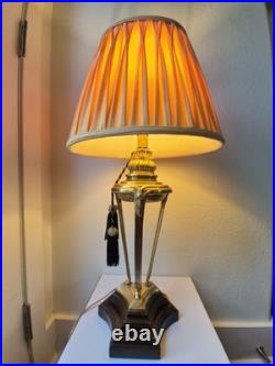 Frederick Cooper Vintage MCM Brass Goat Head Table Lamp 29 VERY Rare GORGEOUS