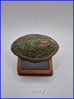 Frost Workshops Bronze Brooch Pin Back Vintage Very Rare Arts And Crafts Etched