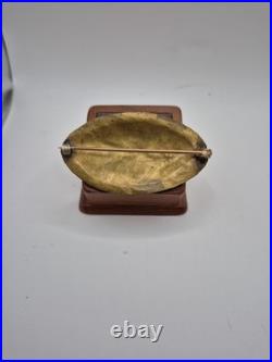 Frost Workshops Bronze Brooch Pin Back Vintage Very Rare Arts And Crafts Etched