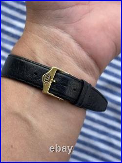 GENUINE GUCCI 3000M LUXURY WATCH VINTAGE GOLDEN DIAL SWISS 90s VERY RARE