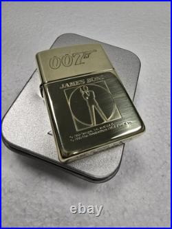 GENUINE Zippo Lighter 007 BOND Dr. No High Polish Brass 1996 UNUSED VERY RARE