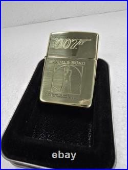 GENUINE Zippo Lighter 007 BOND Dr. No High Polish Brass 1996 UNUSED VERY RARE