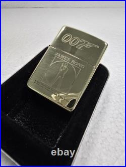 GENUINE Zippo Lighter 007 BOND Dr. No High Polish Brass 1996 UNUSED VERY RARE