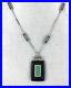 GIVENCHY-necklace-faux-jade-and-onyx-diamond-vintage-1978-never-worn-very-RARE-01-ovv