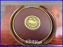 GM Parts National Dealer Advisory Council Brass Coaster Set by BTS VERY RARE