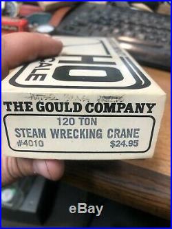 GOULD Co 120 Ton steam wrecking crane cast brass kit! VERY RARE! Need finish