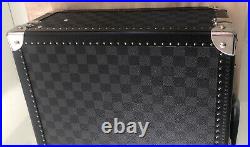 Gently Owned Auth Louis Vuitton Damier Graphite Cotteville 45 Trunk Very Rare