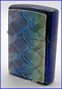 Genuine Brand New 2004 ZIPPO Lighter Stunning & Very Rare PURPLE HAZE Emblem