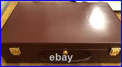 Genuine Hermes Jewellery Box Case Large Bag Oxblood Leather Luggage Very Rare