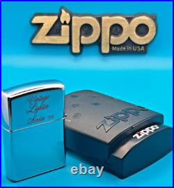 Genuine New 2002 ZIPPO Lighter Very Rare VINTAGE TOWN & COUNTRY UNIQUE DESIGN