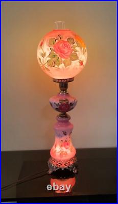 Gorgeous Gone With The Wind 3 Tier Lamp, Very Rare, Beautiful Colours!