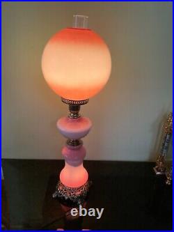 Gorgeous Gone With The Wind 3 Tier Lamp, Very Rare, Beautiful Colours!