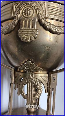 Gorgeous very Rare Antique/Vintage Empire Style Brass Electric Table lamp