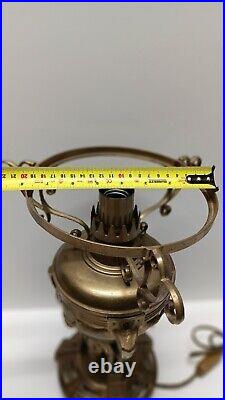 Gorgeous very Rare Antique/Vintage Empire Style Brass Electric Table lamp