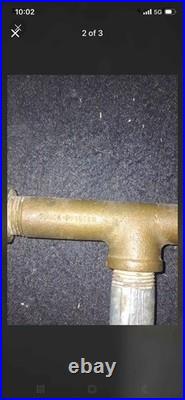 Gothic style brass saw an and green man bath faucet very rare