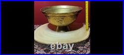 Great Quing Dynasty Marked Brass Bowl Hand made or crafted! Very rare