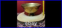 Great Quing Dynasty Marked Brass Bowl Hand made or crafted! Very rare