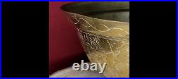 Great Quing Dynasty Marked Brass Bowl Hand made or crafted! Very rare