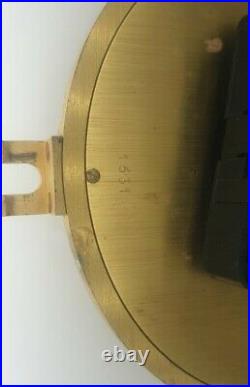 HERMES PARIS DESK CLOCK PORTHOLE, VERY RARE restore brushed Silver Brass Gilt