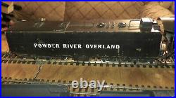 HO Brass Handbuilt Tetsudo Santa Fe 2-10-4 Powder River Overland Very Rare Japan
