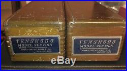 HO Brass Tenshodo ATSF Diesel AB Set With 2 Very Rare Wood Boxes PFM Japan AT&SF