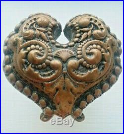 Heart Russell Erwin Door Knob C 11100 1891 Very Rare Collectible Antique Rococo