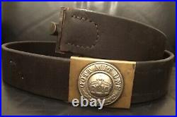 Imperial German, WW 1, Very Rare, Marine Infantry EM Belt & Brass Buckle