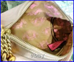 JUICY COUTURE? VERY RAREROSE? GOLDMETALLIC Genuine LeatherBarrel bag