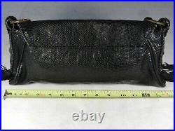 JUST CAVALLI Black Croc Leather DRAGON Studded VINTAGE Shoulder Bag VERY RARE