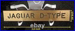 Jaguar D-TYPE Very Rare O. E. M. Vehicle designation Brass Dash Plaque
