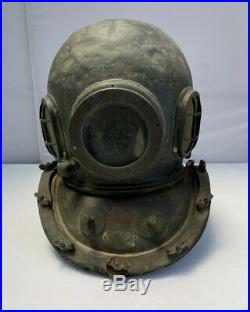 Japanese Antique Diving Helmet with Nameplate and items Vintage Very Rare Q18