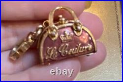 Juicy Couture Very Rare Early Y2K Pearlized Pink Bowler Bag Purse Charm