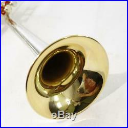 King Model 2055TUB Silver Flair Bb Trumpet SN 782593 DIZZY BELL VERY RARE