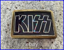 Kiss 1978 Large Brass Mexico Cpi Pacifica Belt Buckle Aucoin Vintage Very Rare