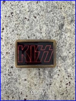 Kiss 1978 Large Brass Mexico Cpi Pacifica Belt Buckle Aucoin Vintage Very Rare