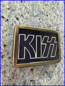 Kiss 1978 Large Brass Mexico Cpi Pacifica Belt Buckle Aucoin Vintage Very Rare