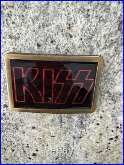 Kiss 1978 Large Brass Mexico Cpi Pacifica Belt Buckle Aucoin Vintage Very Rare