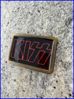 Kiss 1978 Large Brass Mexico Cpi Pacifica Belt Buckle Aucoin Vintage Very Rare