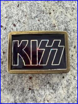 Kiss 1978 Large Brass Mexico Cpi Pacifica Belt Buckle Aucoin Vintage Very Rare