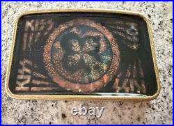 Kiss 1978 Raro Brass Mexico Cpi Pacifica Belt Buckle Aucoin Vintage Very Rare