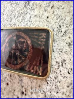 Kiss 1978 Raro Brass Mexico Cpi Pacifica Belt Buckle Aucoin Vintage Very Rare