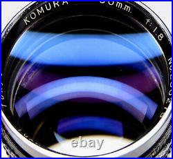Komura 80mm f1.8 Leica SM #230275. Very Rare