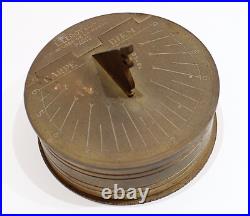 L. Leroy & Cie Paris Antique brass sun clock very rare