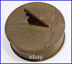 L. Leroy & Cie Paris Antique brass sun clock very rare